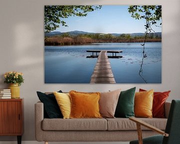 Fishing pier on Breitunger Lake