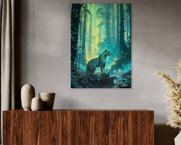 Luipaard in betoverd bos van MIROKKU