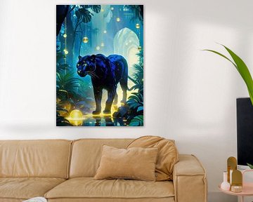 Zwarte Panter in betoverde jungle van MIROKKU