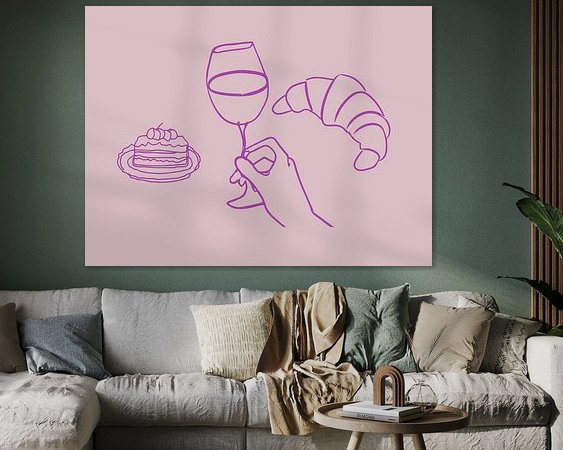 Example of the artwork in a room