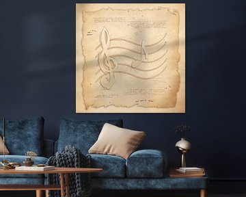 Muziek. Vintage kunst in antieke stijl voor professionele muzikanten & fans van SergeivoArt