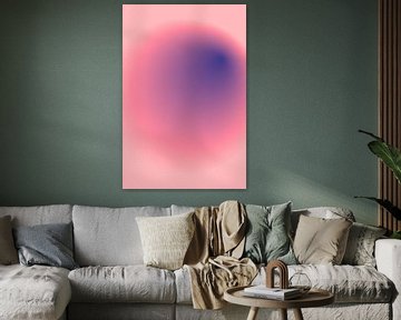 Kleurverloop in roze en blauw van Dina Dankers