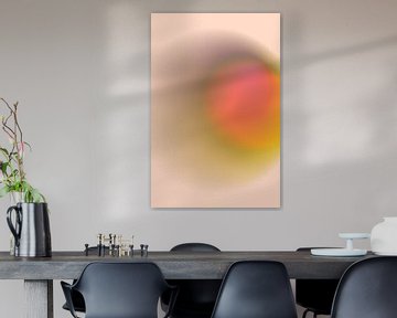Verloop met Retro-trillingen. Roze, groen, oranje. van Dina Dankers