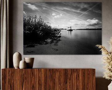 De lek met voetveer in de buurt van Schalkwijk (long exposure) van André Blom Fotografie Utrecht