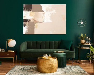 Vrouwengezicht | Whisper of the Modern Muse van De Mooiste Kunst