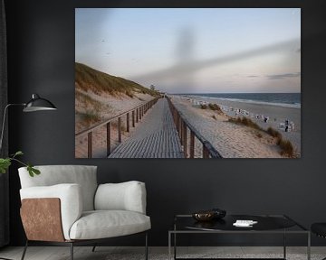 Promenade path near Westerland on Sylt by Martin Flechsig