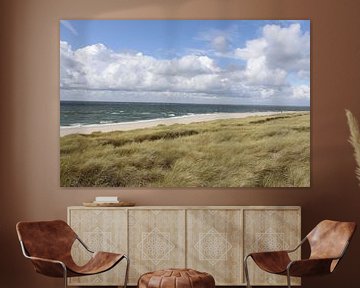 Endless dunes and endless beach at Ellenbogen on Sylt by Martin Flechsig