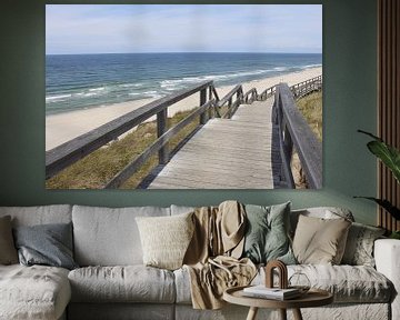 Dünenweg mit toller Aussicht bei Wennigstedt auf Sylt