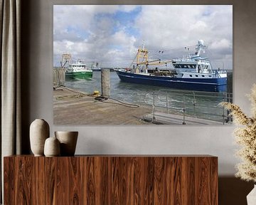 Hafen von Hörnum mit Austernfischerschiffen auf Sylt
