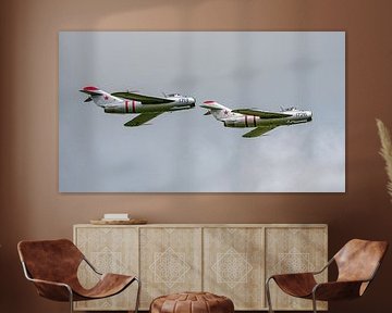 Formation de chasseurs Mig-17F Fresco.