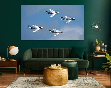 Formation de chasseurs Mig-17F Fresco.
