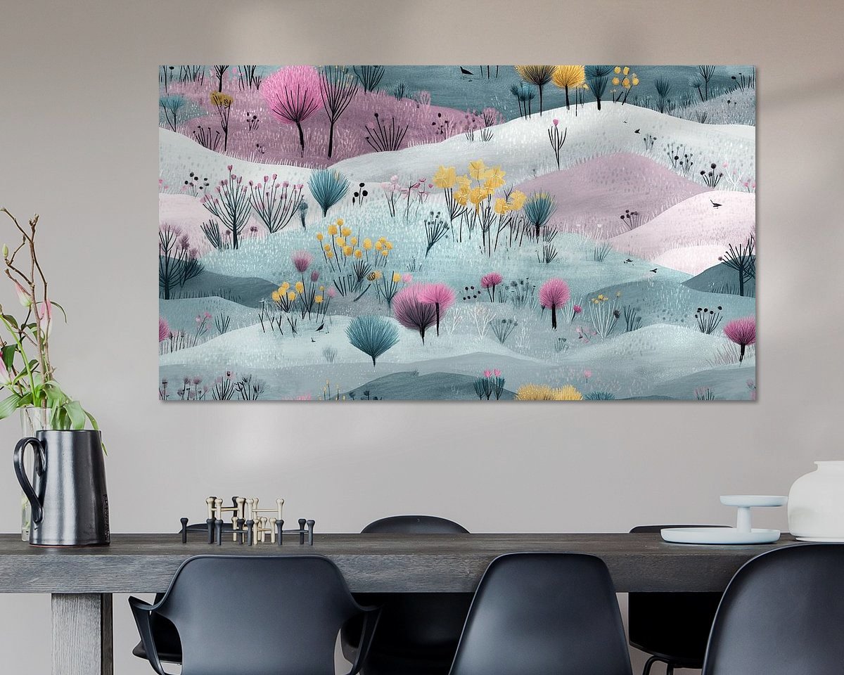 Example of the artwork in a room