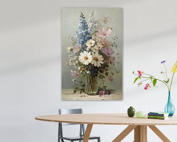 Klassischer Blumenstrauß in Pastell