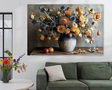 Botanical composition in Blue and Yellow no.5 by Studio BB