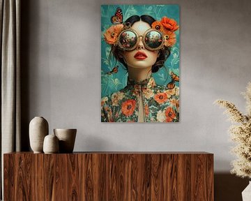 Surrealistisch Portret, Poppy Field Vision van Studio BB