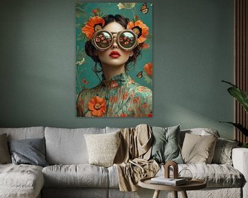 Surrealistisch Portret, Reflections of Summer van Studio BB