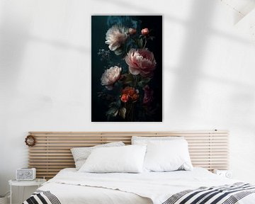 Stilleven met Pioenrozen en Rozen no.4 van Studio BB