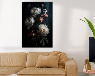 Stilleven met Pioenrozen en Rozen no.10 van Studio BB