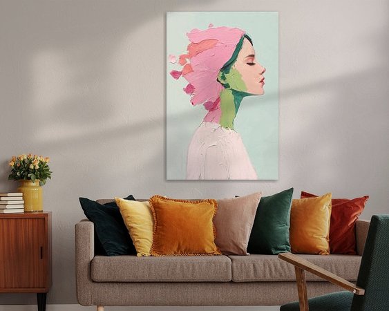 Example of the artwork in a room