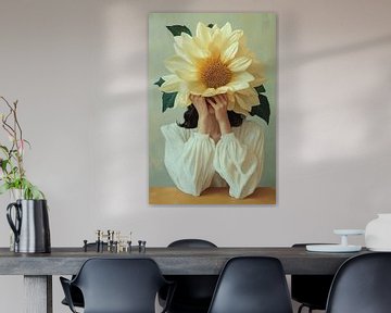 Portret, Zonnebloem op je hoofd no.1 van Studio BB