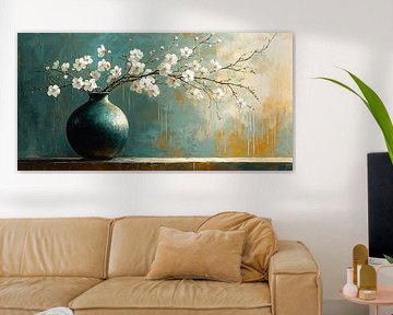 Stilleven, Turquoise Stilte no.4 van Studio BB
