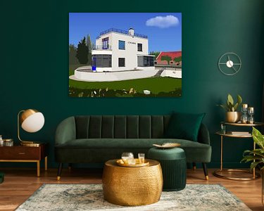 Example of the artwork in a room