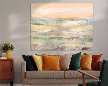 Warmte van de natuur 11 - Pastel van Claudia Gründler