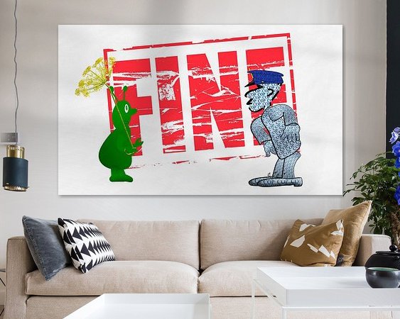 Example of the artwork in a room
