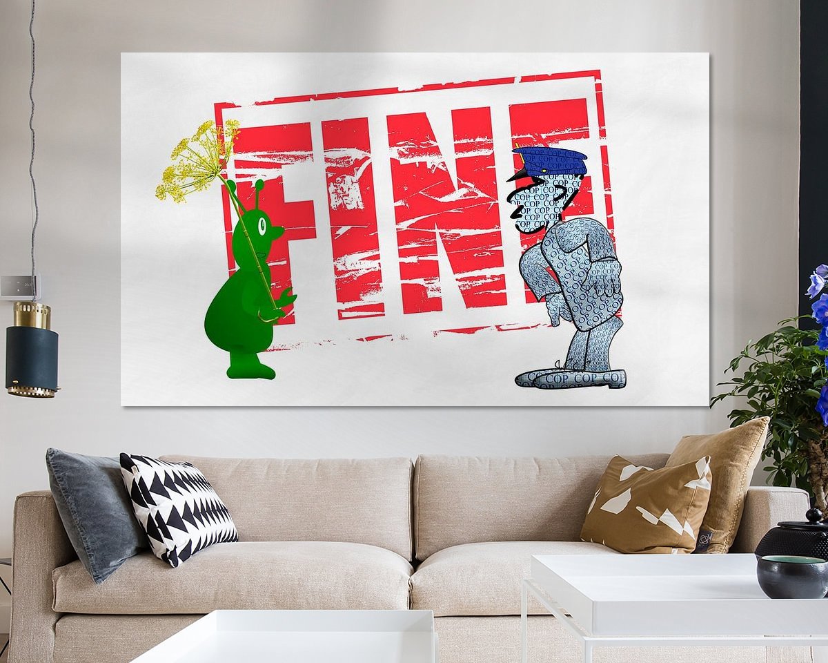 Example of the artwork in a room