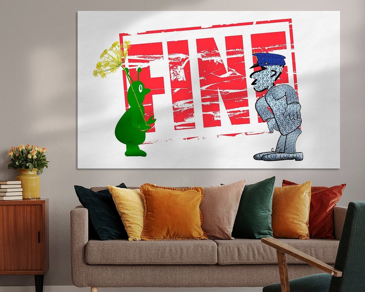 Example of the artwork in a room