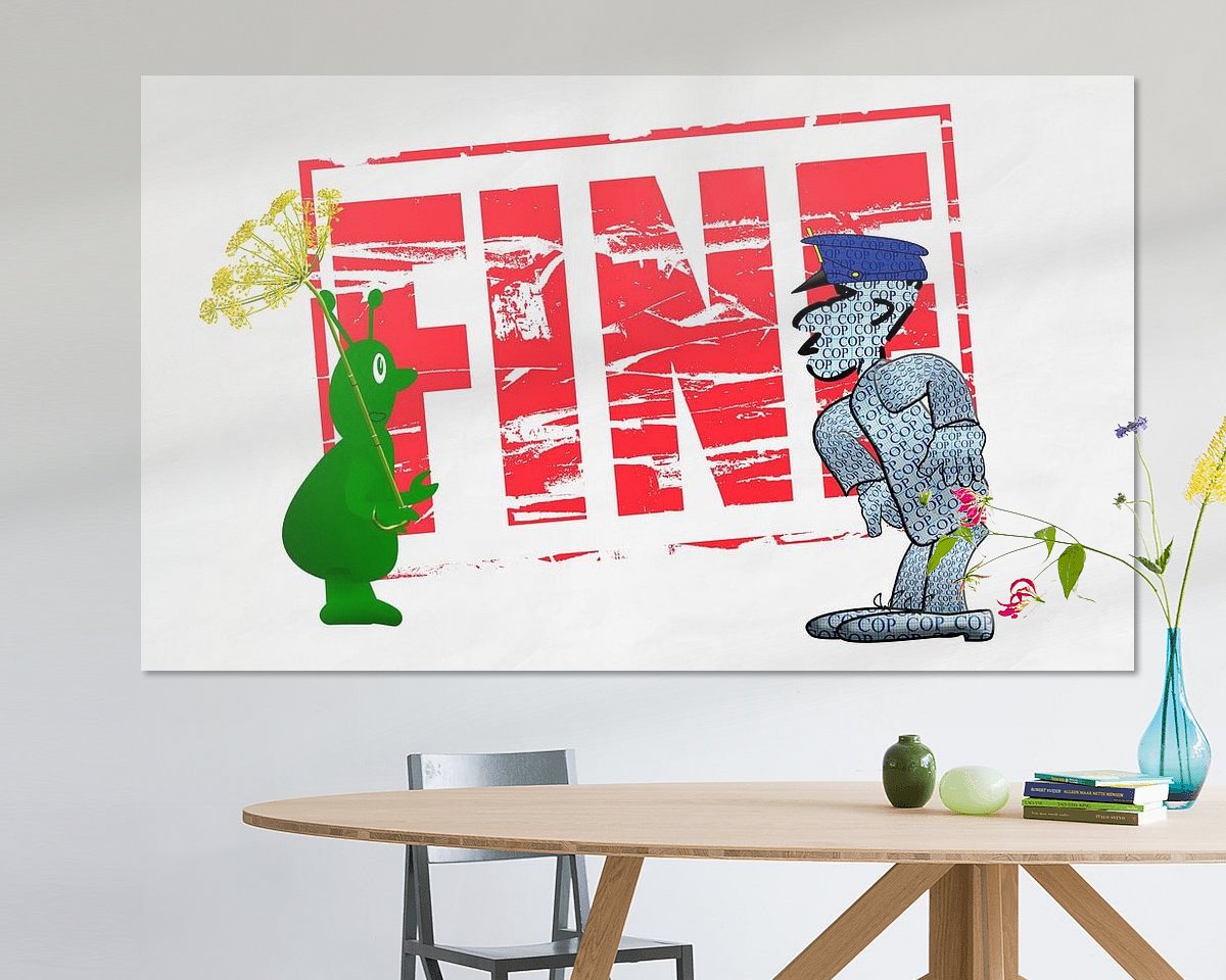 Example of the artwork in a room