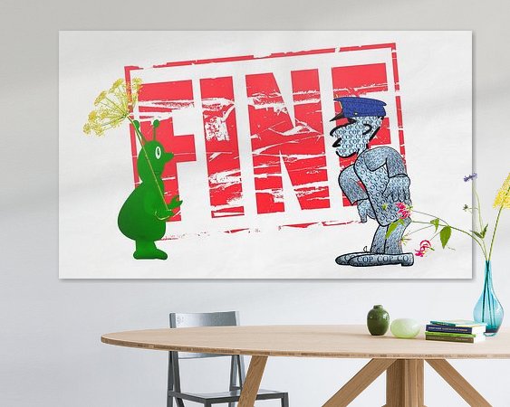 Example of the artwork in a room