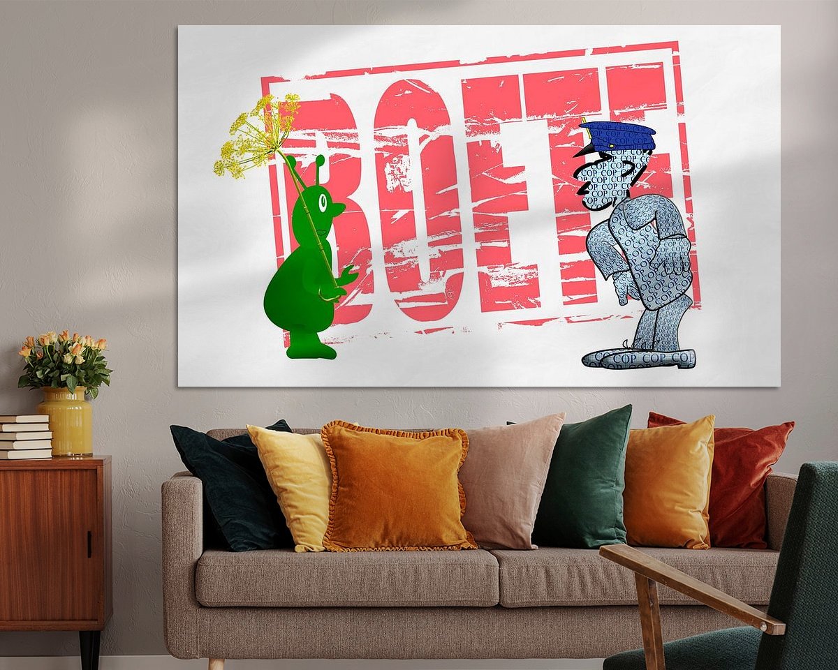 Example of the artwork in a room