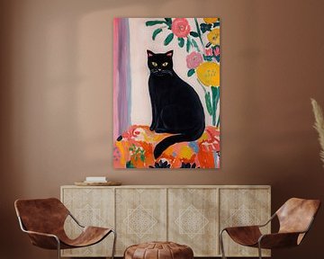 Cat in Matisse style by Niklas Maximilian