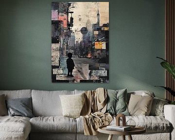 Urban Kind van Blikvanger Schilderijen