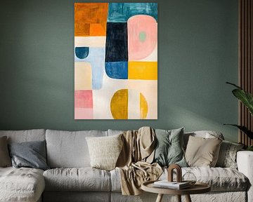 Abstrait pastel | Équilibre géométrique sur Art Merveilleux
