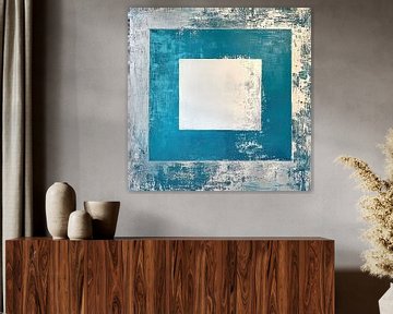 Abstract Turquoise van ARTEO Schilderijen