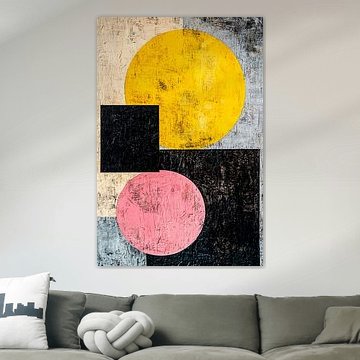 Abstract kunstwerk met vormen en kleuren van Imperial Art House