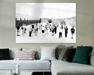 Robben Island prison yard