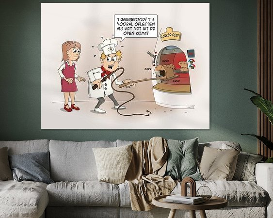 Example of the artwork in a room