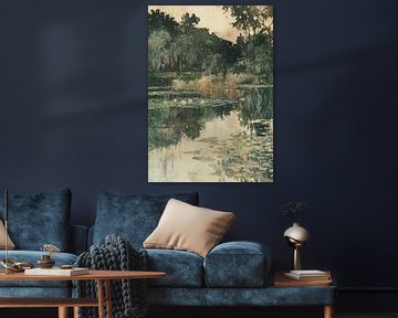 Vintage water lilies
