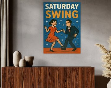 Zaterdag Swing - Retro Dansavond Poster