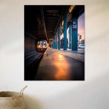 Entrance of the underground railway