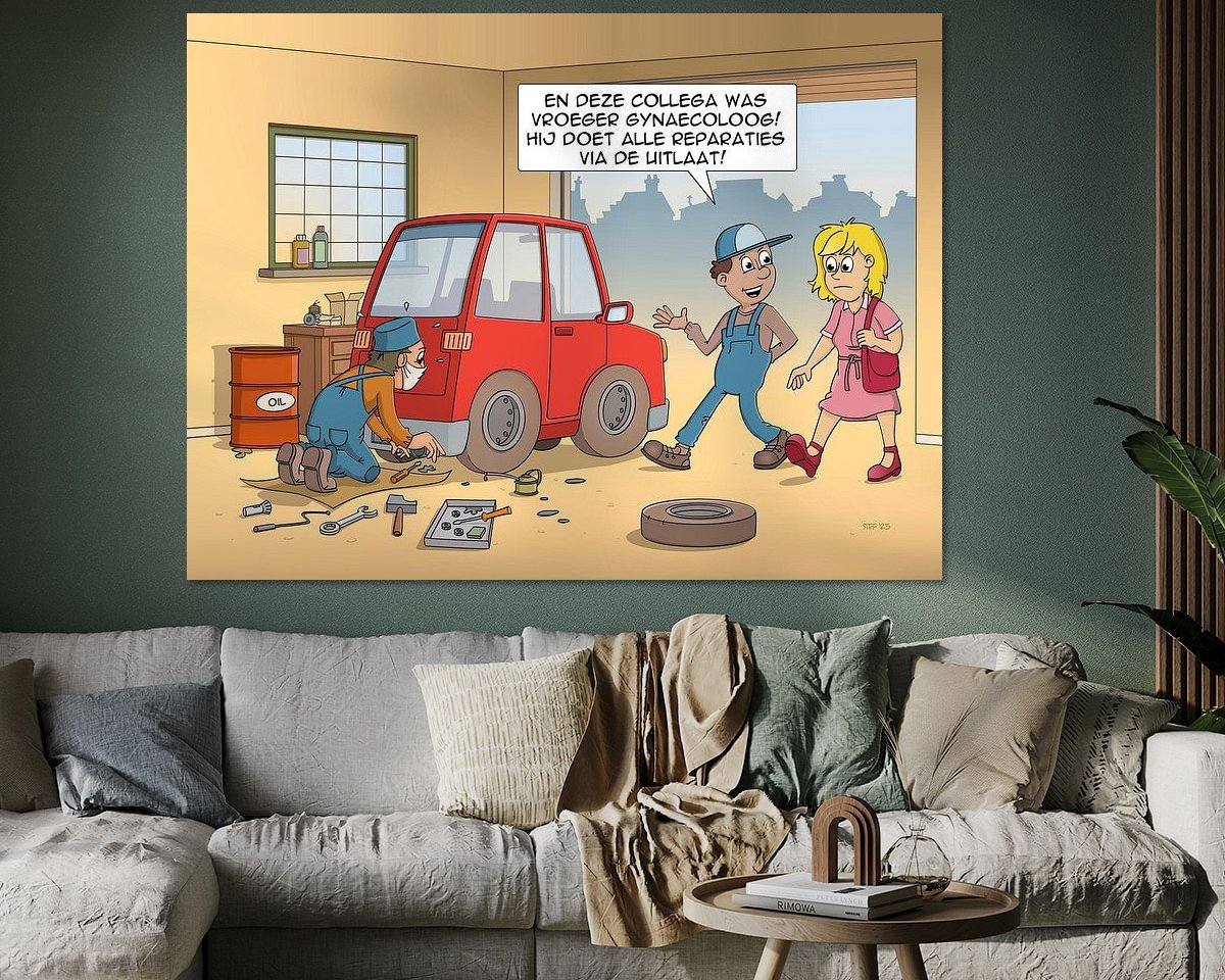 Example of the artwork in a room