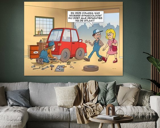 Example of the artwork in a room