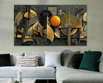 Decoratieve Freize in Goud van Amanda Moore