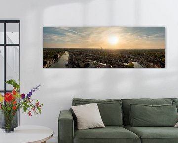 Panorama van prachtig Middelburg tijdens zonsondergang van Percy's fotografie