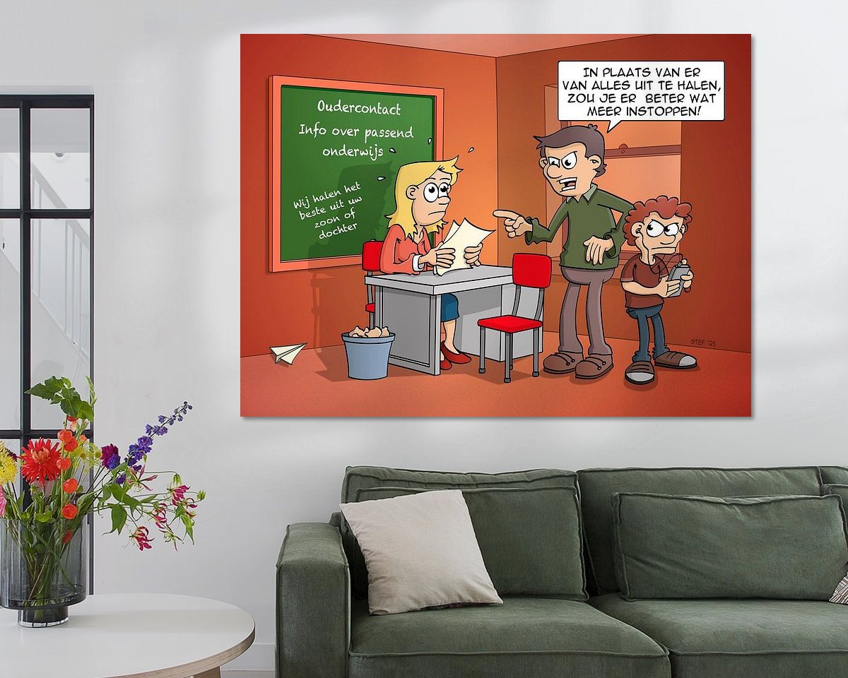 Example of the artwork in a room