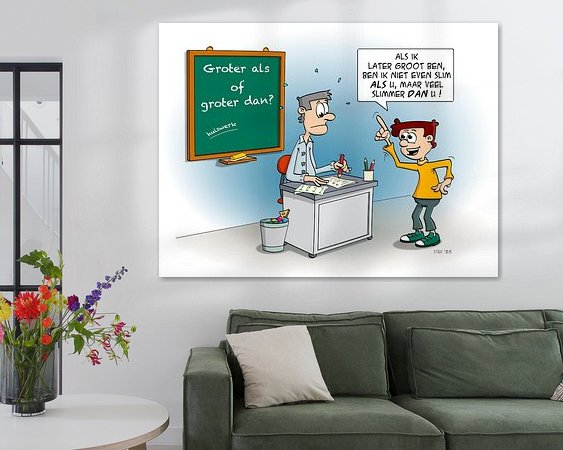 Example of the artwork in a room