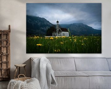 st. Coloman tussen winter en lente
